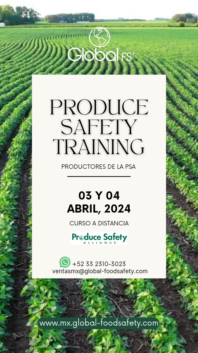 GlobalFSIntl's tweet image. Curso a distancia en Español. Certificado emitido por la PSA.