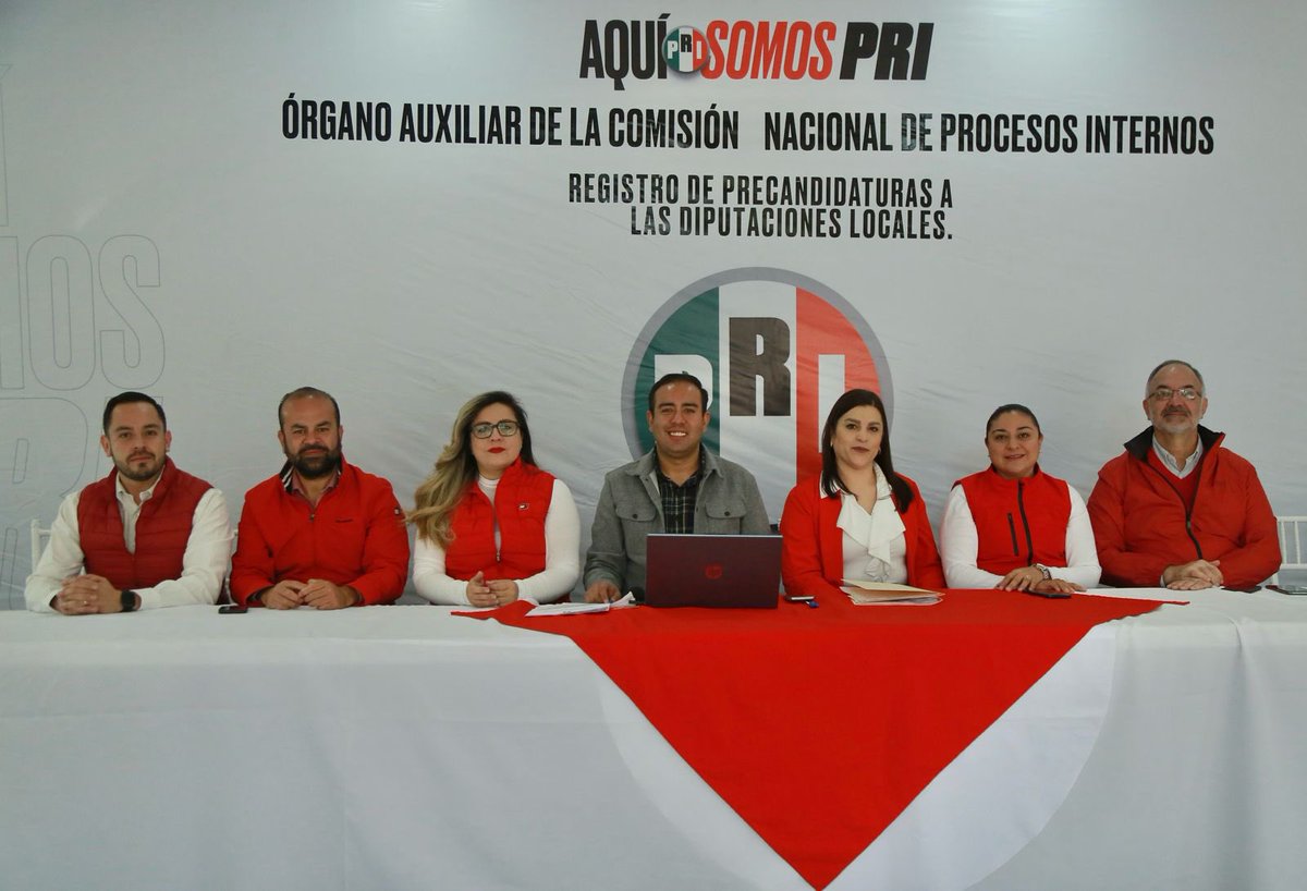 CDE_PRI_Durango's tweet photo. 🔴 Instalación de la sesión permanente del Órgano Auxiliar de la Comisión Nacional de Procesos Internos para recibir los registros de los aspirantes a las diputaciones locales. 🗳️ https://t.co/rIW5A6oq7o