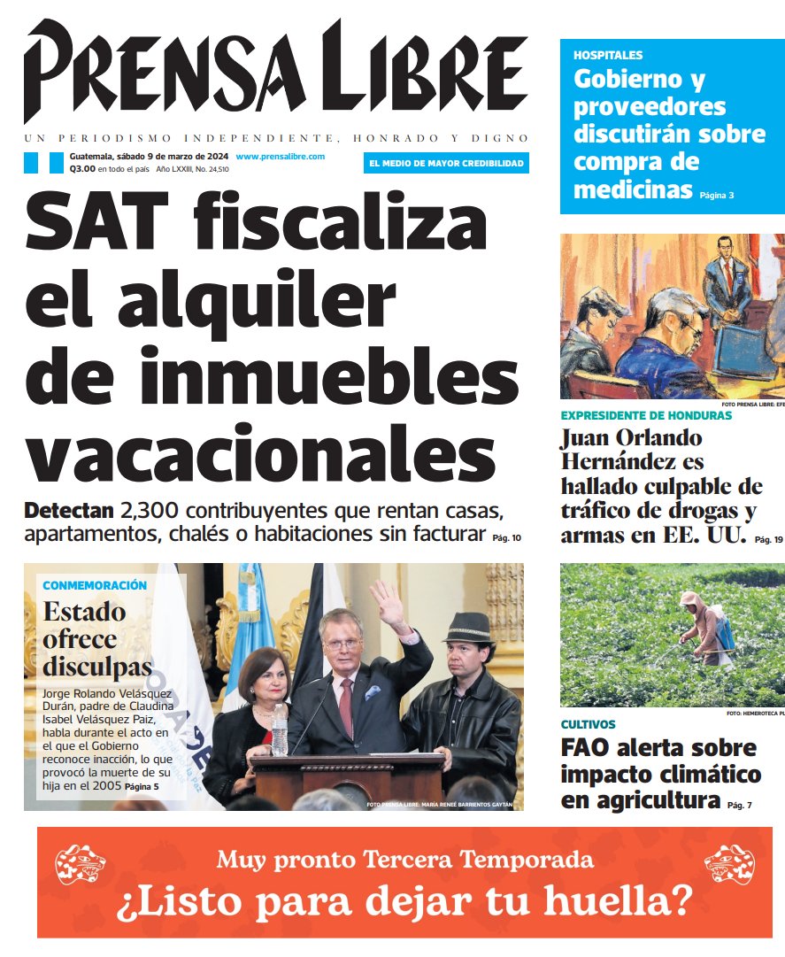 SilviaLTrujill1's tweet photo. Estuve buscando y no vi que ningún medio priorizara en sus titulares en la versión impresa de ayer la marcha y las actividades del #8marzo2024
Hemos hecho tantos proceso de incidencia y no hay manera que incorporen los derechos de las mujeres a su agenda. https://t.co/r0A9v53utz