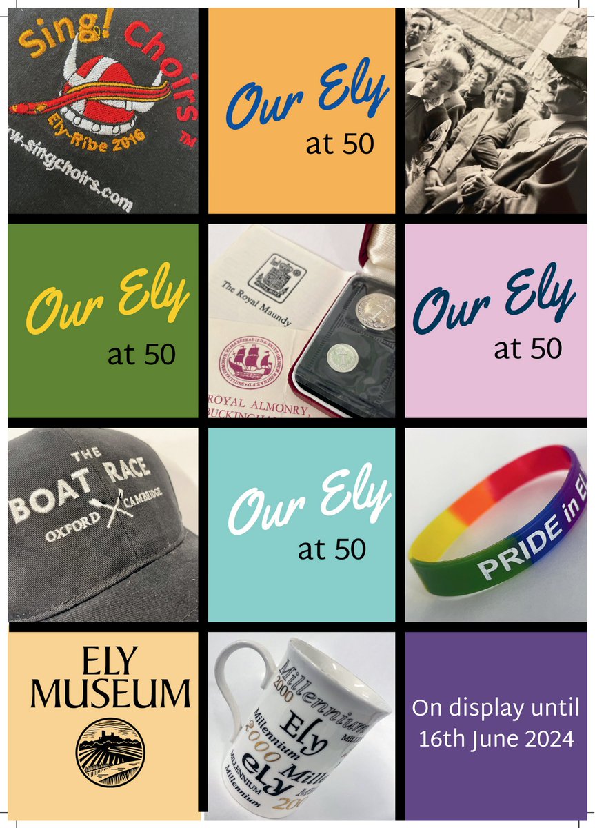 Come and join us for a hit of nostalgia! Our current exhibition looks at how Ely has changed in the past 50 and invites you to reflect on your own memories. The exhibition is included in admission price and is free for annual pass holders! elymuseum.org.uk/whats-on/our-e… #OurElyAt50
