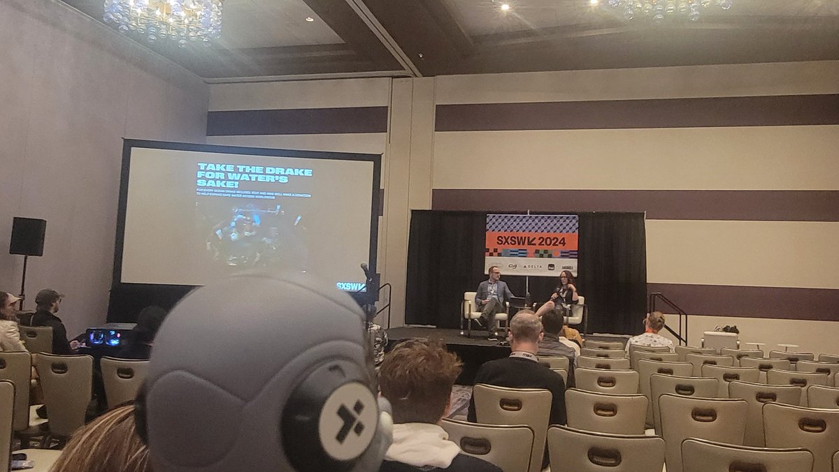 The <a href="/xteam/">X-Team</a> duck is super excited to listen to <a href="/riotgames/">Riot Games</a> talk about sustainability in gaming. #sxsw #gamingtrack #day3