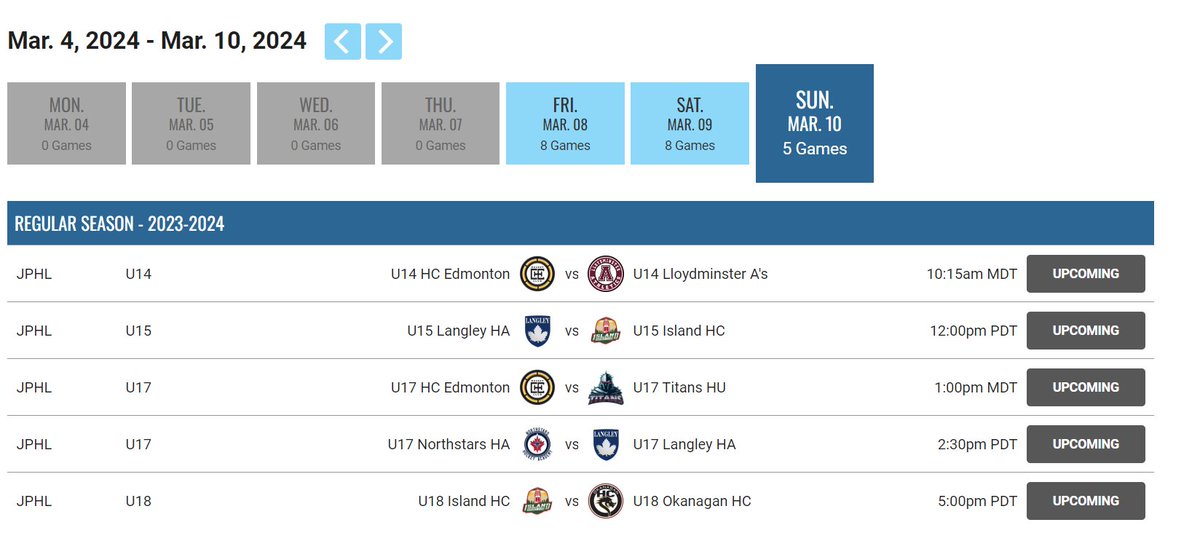 4vengeancemedia's tweet photo. Due to an arena issue, there is a new schedule today for the B.C. Division final. https://t.co/LpS3hO65bQ has been updated! 

@JrProspectsHL 

#4V https://t.co/2paZL19uEo