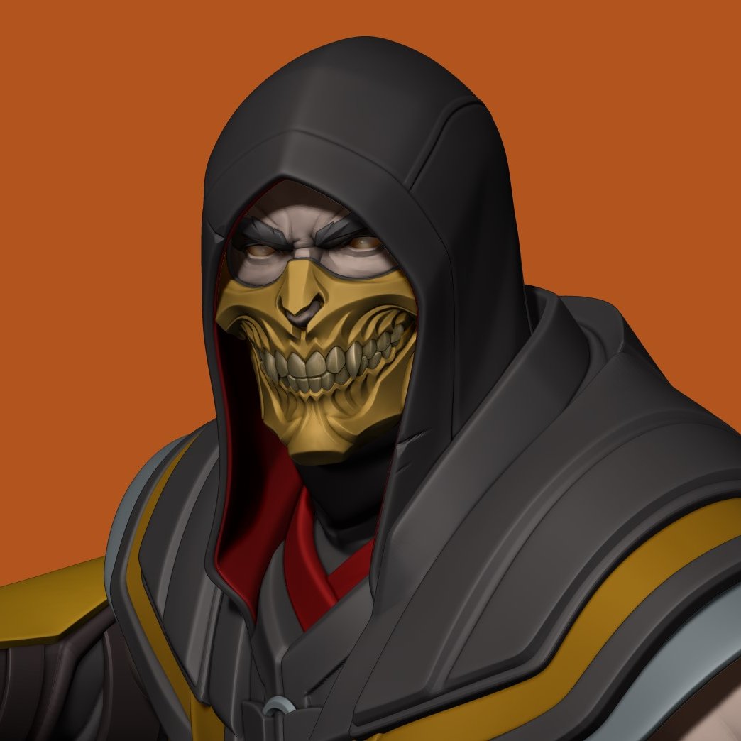 Scorpion WIP 2.

#Scorpion #MortalKombat #fanart #ninja #characterart #characterdesign #zbrush