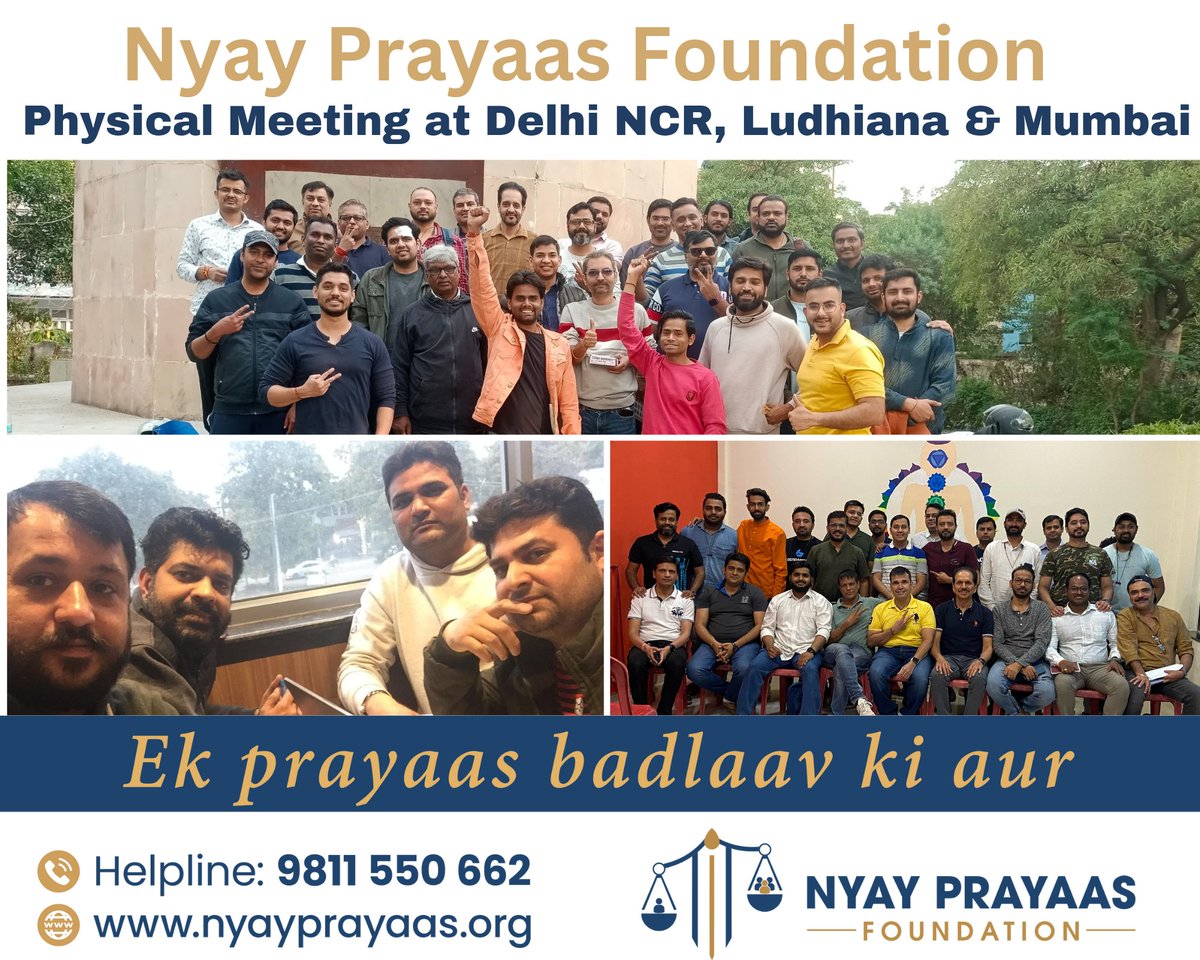 Championing equality: Rallying for Men's Rights &amp; challenging #GenderBiasedLaws. United against injustice, we strive for a legal system that's fair &amp; balanced. 
Join the movement!

chat.whatsapp.com/Imv1o1zLDhxEaM…

#MenRights #GenderEquality #LegalJustice #NyayPrayaas4Men
#AblaNaariDiwas