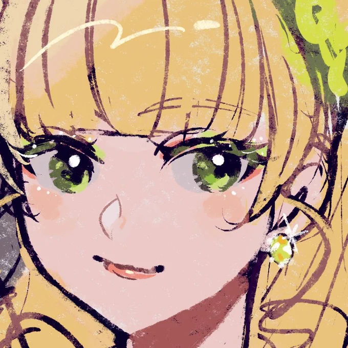 完全個人趣味で描いたイメージ宝石シリーズラフたち。機会があれば11人分描いて清書もしたいな 