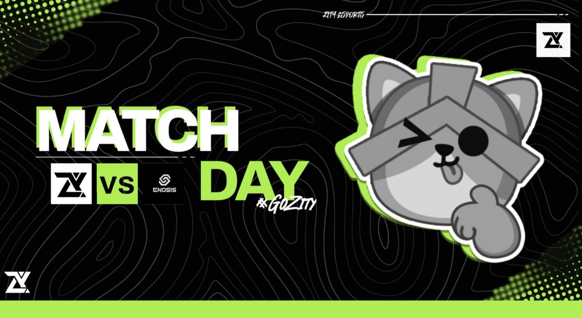 A new day, a new opportunity to show what we are made of, we will give everything for victory, come on guys 🫂💚

📅 Match day  10/3

⌛ 19:00 CET

🆚 <a href="/EnosisCR/">Enosis eSports</a>

📺 Stream by: twitch.tv//InfoeSports_TV

#GoZity