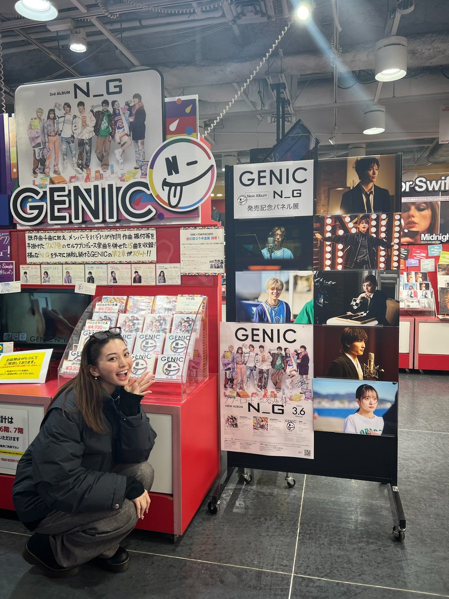 GENIC 金谷鞠杏 タワレコ タワーレコード パネル GENIC 金谷鞠杏 タワレコ タワーレコード パネル GENIC×TOWER