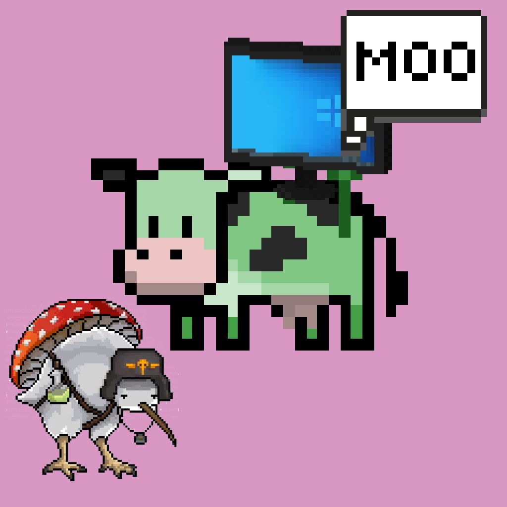 🥛Giveaway time!🐄

3 X MOO NFTs
3 x 500 $MOO
3 x KIWI.EXE

Follow <a href="/MooStargaze/">Stargaze cows | MOO</a> &amp; <a href="/cosmoskiwis/">Cosmos Kiwis | ⭐️</a> 

RT and tag two milky friends 🐄🐄
48 h!