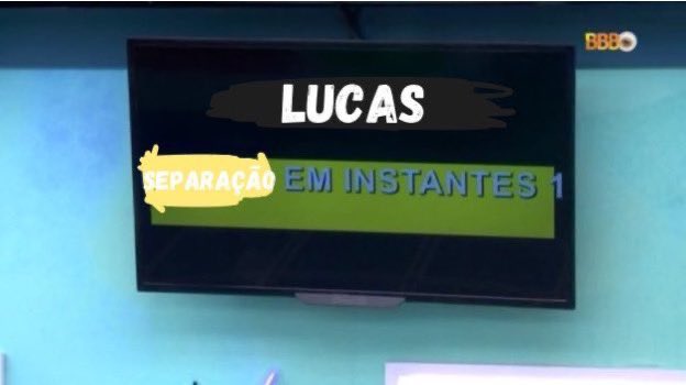 choquei's tweet photo. 🚨ATENÇÃO: Lucas Buda já está se arrumando para o almoço do anjo. A revelação da separação acontecerá em instantes. #BBB24 https://t.co/UytgdmUcBG