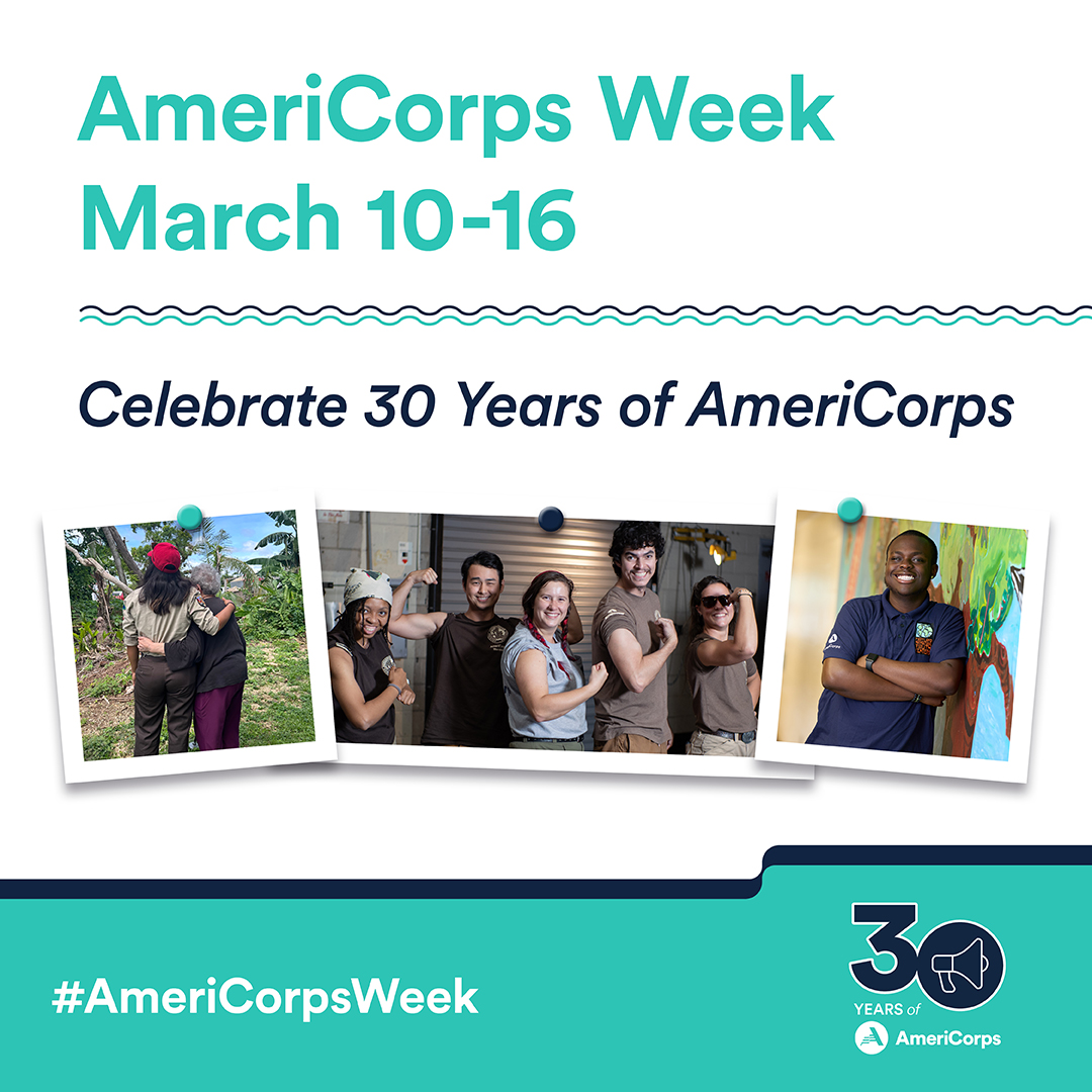 Congratulations to @AmeriCorps for 30 years of transforming the lives of those served & those who serve. Thank you for strengthening our communities & addressing our nation's most pressing issues. Happy #AmeriCorps30 & #AmeriCorpsWeek! AmeriCorps.gov/AmeriCorpsWeek