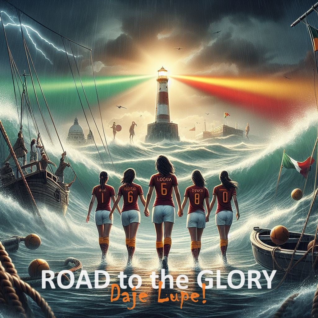 <a href="/ASRomaFemminile/">AS Roma Femminile</a> Campionato e Coppa da portare a casa, ultimo miglio da vivere assieme 🐺 Daje Ragazze, daje Lupe 💛❤