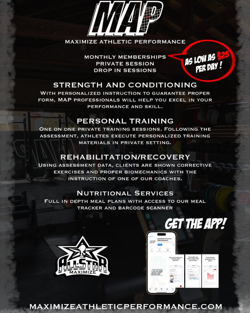 LET US TRANSFORM YOU🫵 We’ve worked with professionals in every sport to revolutionize their fitness training through expert coaching, personalized instruction, and industry-grade equipment. Check out our website or click the link in our bio 🔗 #mapfam 📍🗺️