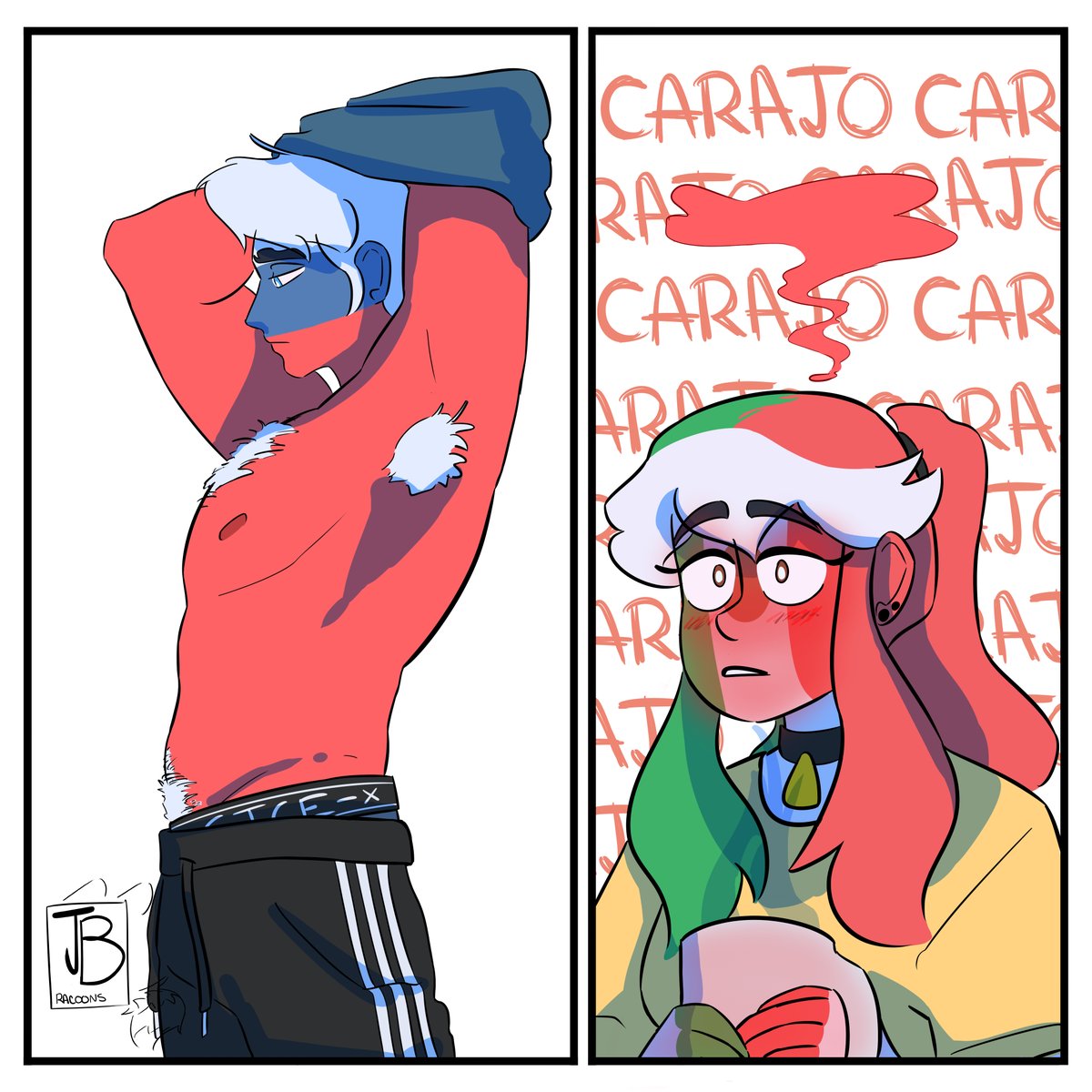racoonsJBarts's tweet photo. sin comentarios 
#CountryHumans #countryhumansmexico #countryhumansrussia #rusmex https://t.co/K1UIv0a2Dj
