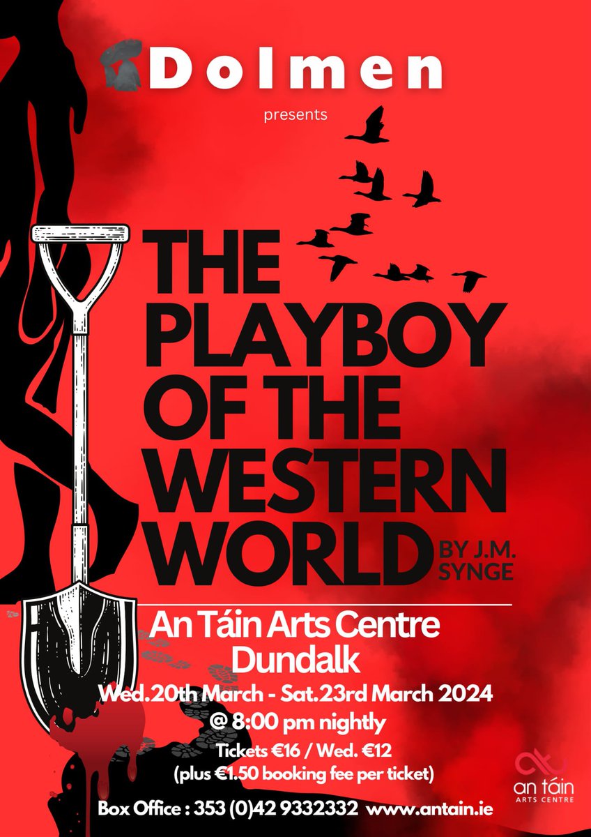 The Playboy of the Western World 
<a href="/antainarts/">An Táin Arts Centre</a> 
<a href="/Louthchat/">#LouthChat</a> 
<a href="/DundalksNews/">Dundalk News</a> 
<a href="/pressboxdundalk/">Press Box Dundalk</a> 
<a href="/VisitLouthIE/">Visit Louth</a> 

Tickets: antain.ie/event/the-play…