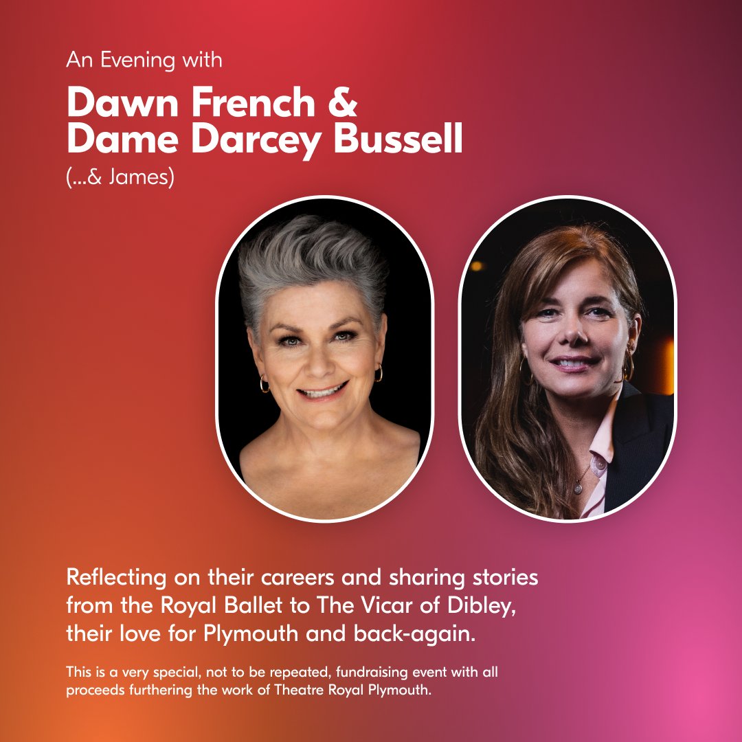 Excitement is in the air as we eagerly anticipate the arrival of the fabulous @Dawn_French & @DarceyOfficial at TRP tomorrow! Prepare for an unforgettable evening filled with laughter, insight, and entertainment. Snap up the last few tickets - book now! bit.ly/42pv94Q