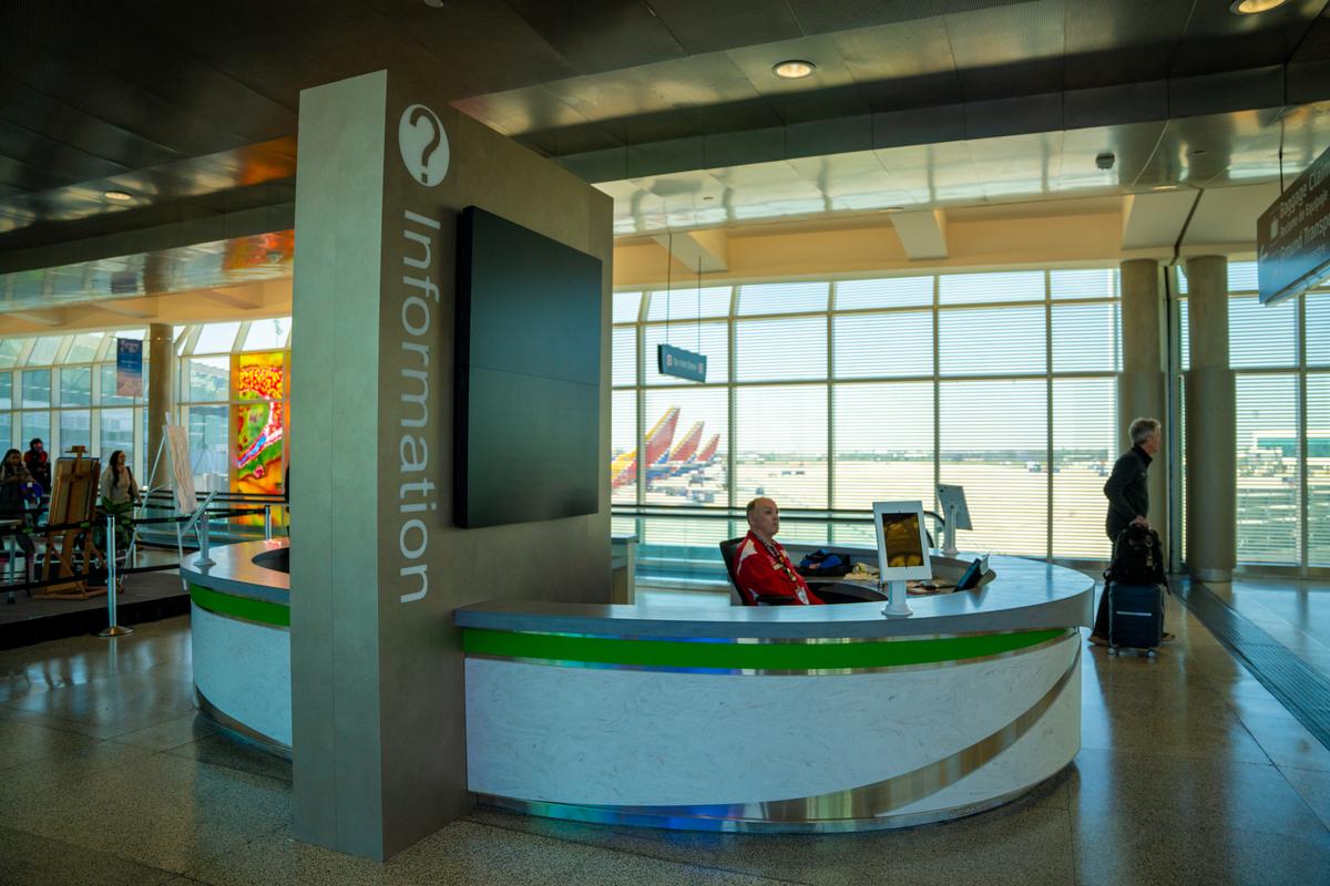 A lot of travelers going through our airport this #SpringBreak! Our customer service reps and volunteers are ready to answer your questions before or after your flight.