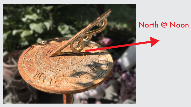 Let's all shed a tear for every sundial that is now broken thanks to daylight savings time. During standard time, they point north at noon (roughly). Now, everything is off by 30º. End #DaylightSavingTime ! #northatnoon !