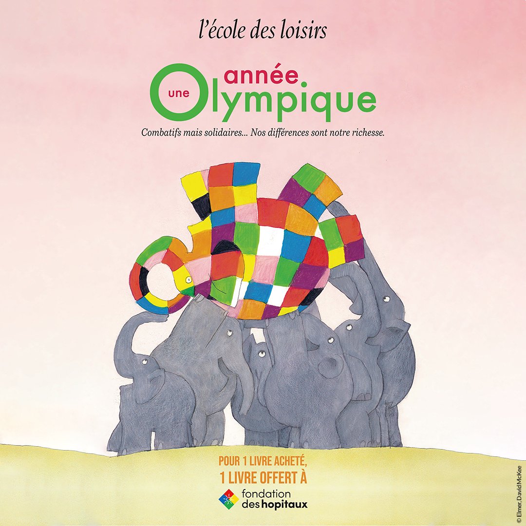 📚 Des livres offerts durant toute l’année aux enfants à l’hôpital par l'@ecoledesloisirs ! 📆 En janvier, mars, mai et septembre, pour un livre acheté (sur une sélection d’ouvrages) dans les librairies partenaires de l’opération, un livre sera offert aux services pédiatriques.