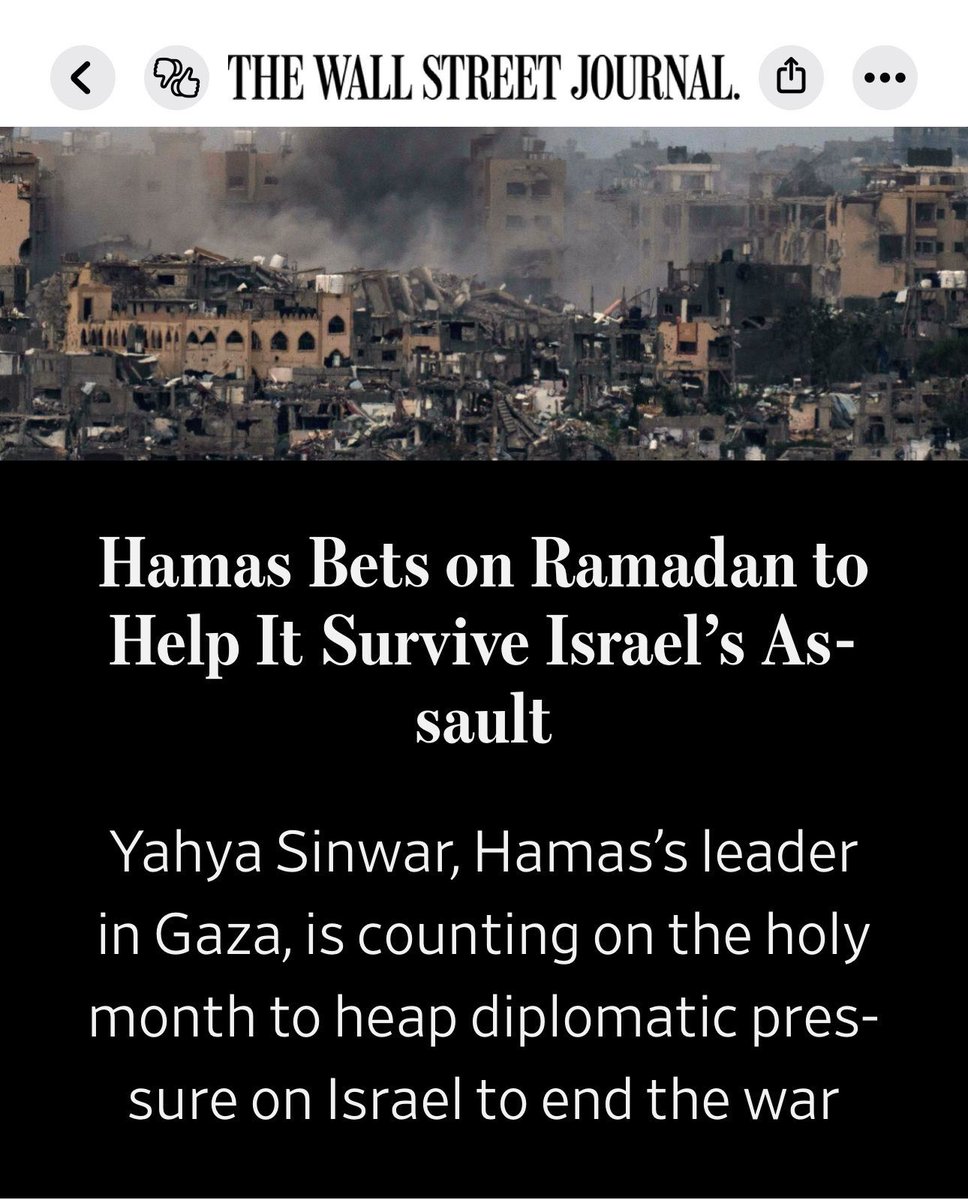 Of course. Hamas cowards hide in tunnels, hospitals, schools and refugee camps. Now, behind a holy time.

Hamas must be destroyed and Sinwar  brought to justice or eliminated. I fully support Israel's campaign to achieve this.