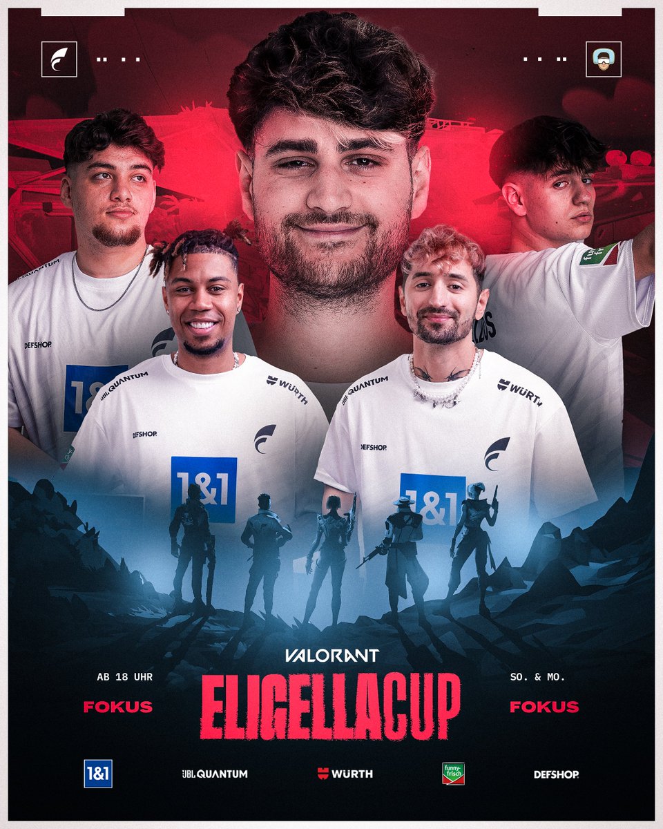 Die absolute Elite geht rein in den Eligella Cup:

Top 1 Jett &amp; Chamber of the World 🌍
Der Radiant Krieger 🥷
...und Sidney