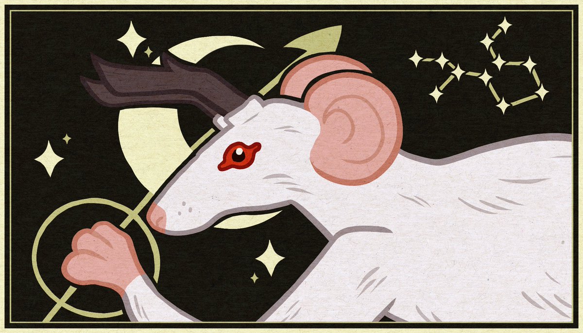 wicked_fair's tweet photo. 🏹✨Rat-a-lope ✨🏹
Requested mystic creature for today~ 💜

#jackalope #cryptid #DigitalArtist #rat #artist #request https://t.co/W8IhvjYEzy
