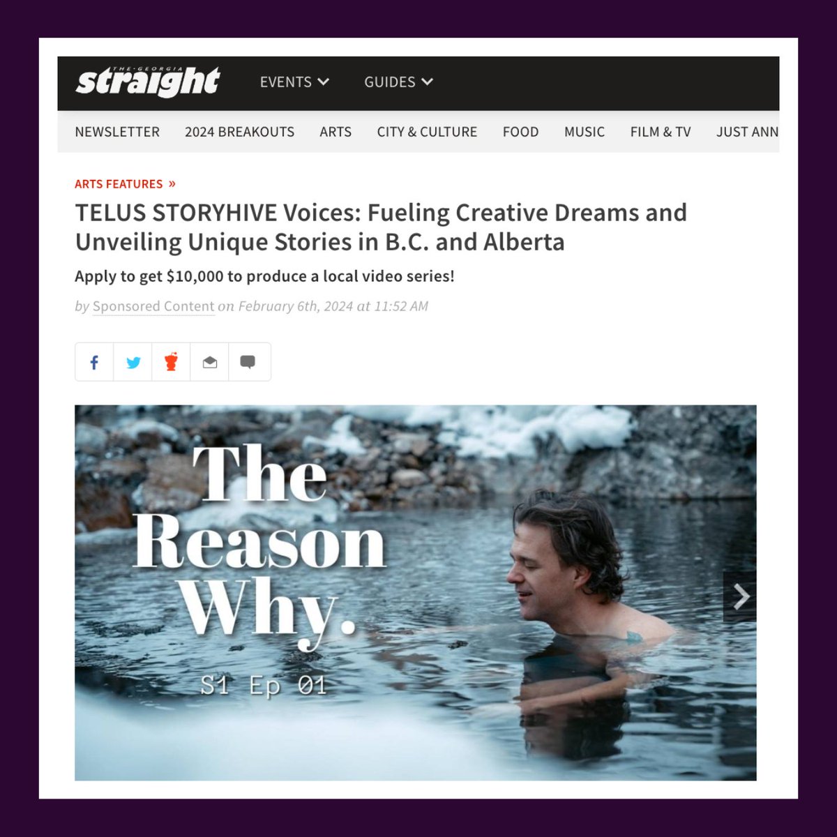 There are just 10 days left to apply for the opportunity to receive $10,000 to create your very own local video series. Even better, you'll be supported with training and distribution to over 1 million viewers on TELUS Optik TV. Get those pitches in at STORYHIVE.com/apply 💪