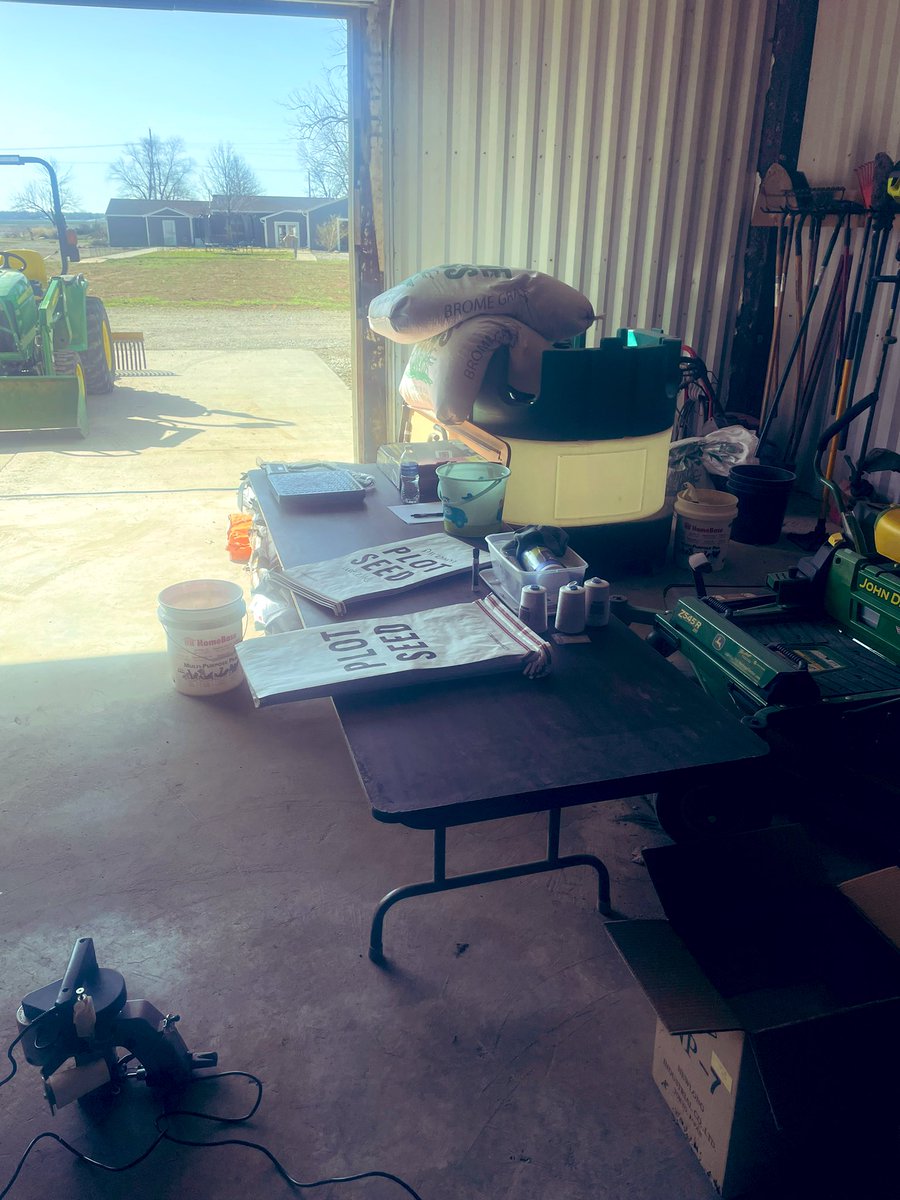 Green_A_Brian's tweet photo. Plot seed breakout day! I can almost smell the planters rolling in the fields soon! #plant24 https://t.co/EXM6iZaIfB