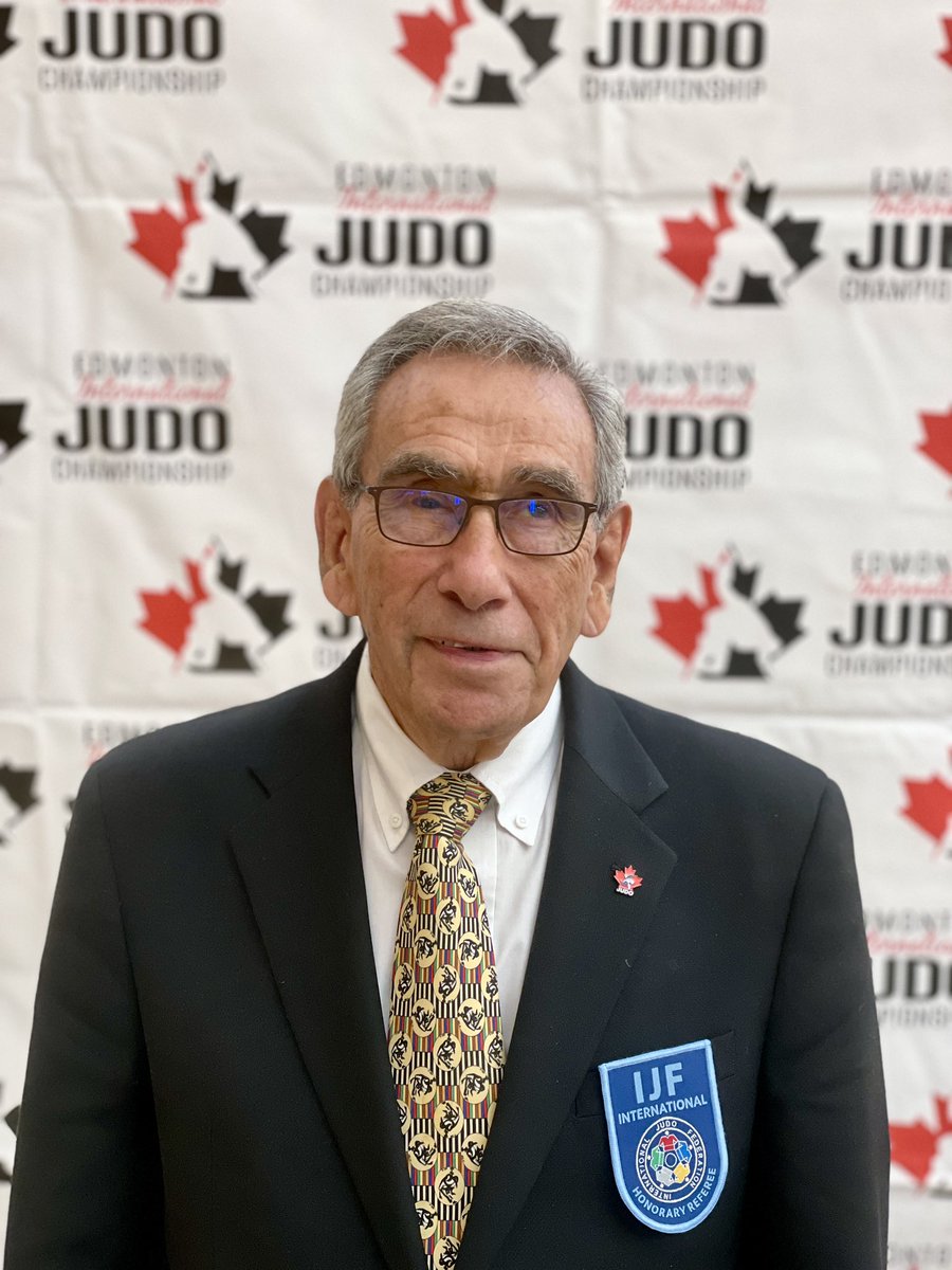 EdmIntJudo's tweet photo. Congratulations Allan Sattin on  a lifetime of service to the sport of judo in Canada and his dedication to refereeing.  Allan is awarded the grade of Honorary IJF International Referee. #ijf #judocanada #eijc2024 #judoreferee https://t.co/6Luqmbgy08