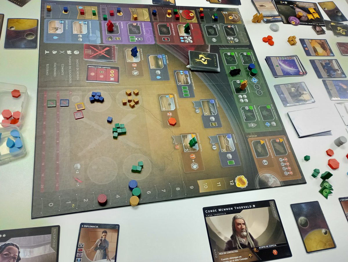 ivanborga's tweet photo. En Dune: Imperium los nobles del Landsraad luchan por el dominio de Arrakis usando su influencia y poder militar. Deckbuilding y posición de trabajadores para un juego imprescindible. Y recuerda, quien controla la especia controla el universo. https://t.co/Z1ChkMAv26