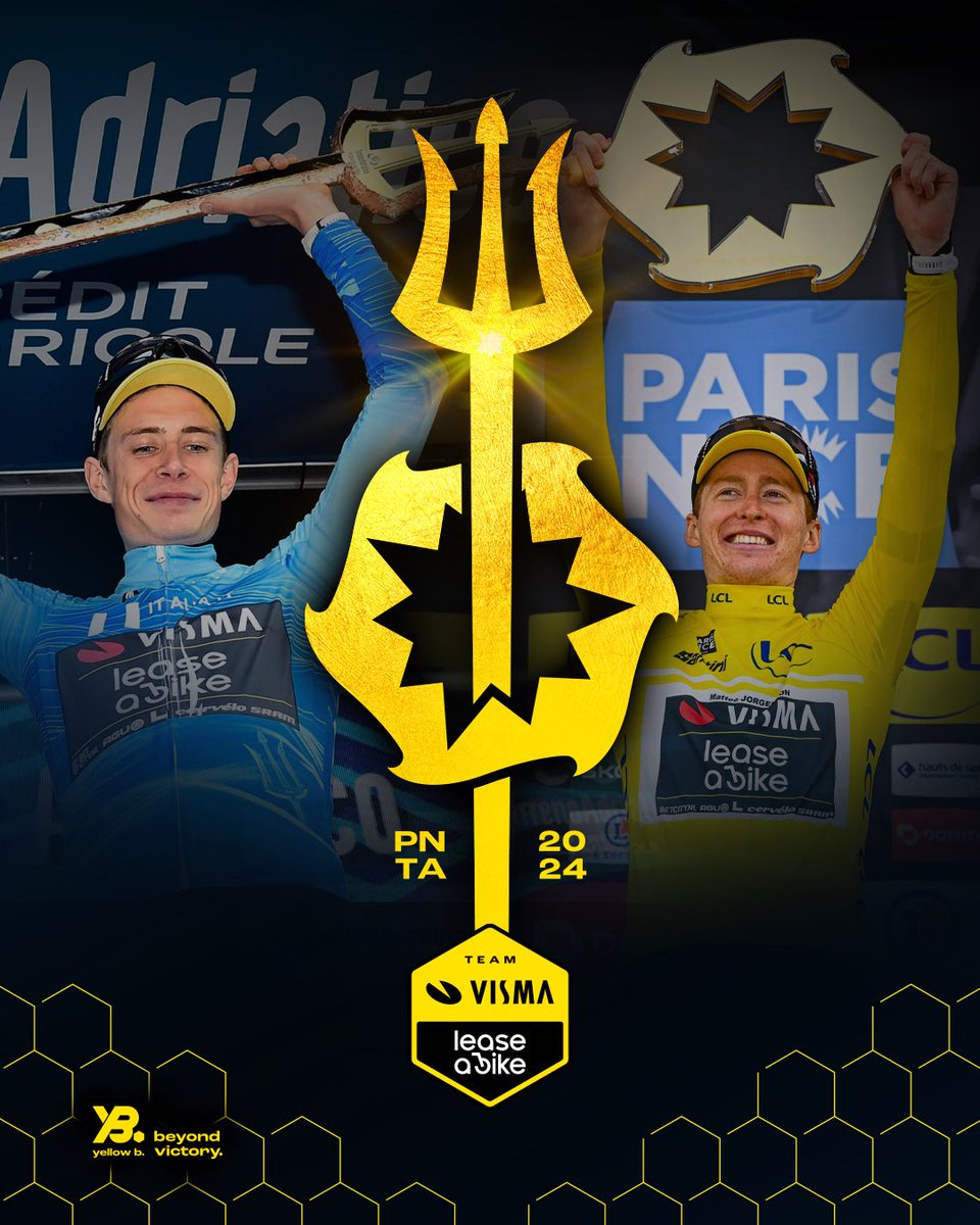 𝐇𝐈𝐒𝐓𝐎𝐑𝐘𝐌𝐀𝐊𝐄𝐑𝐒 📕 

Winning 🇮🇹 #TirrenoAdriatico & 🇫🇷 #ParisNice in the same year. No team did it before, until now. 🤯

𝐓𝐞𝐚𝐦 𝐕𝐢𝐬𝐦𝐚 | 𝐋𝐞𝐚𝐬𝐞 𝐚 𝐁𝐢𝐤𝐞 = #𝐛𝐞𝐲𝐨𝐧𝐝𝐯𝐢𝐜𝐭𝐨𝐫𝐲 🐝