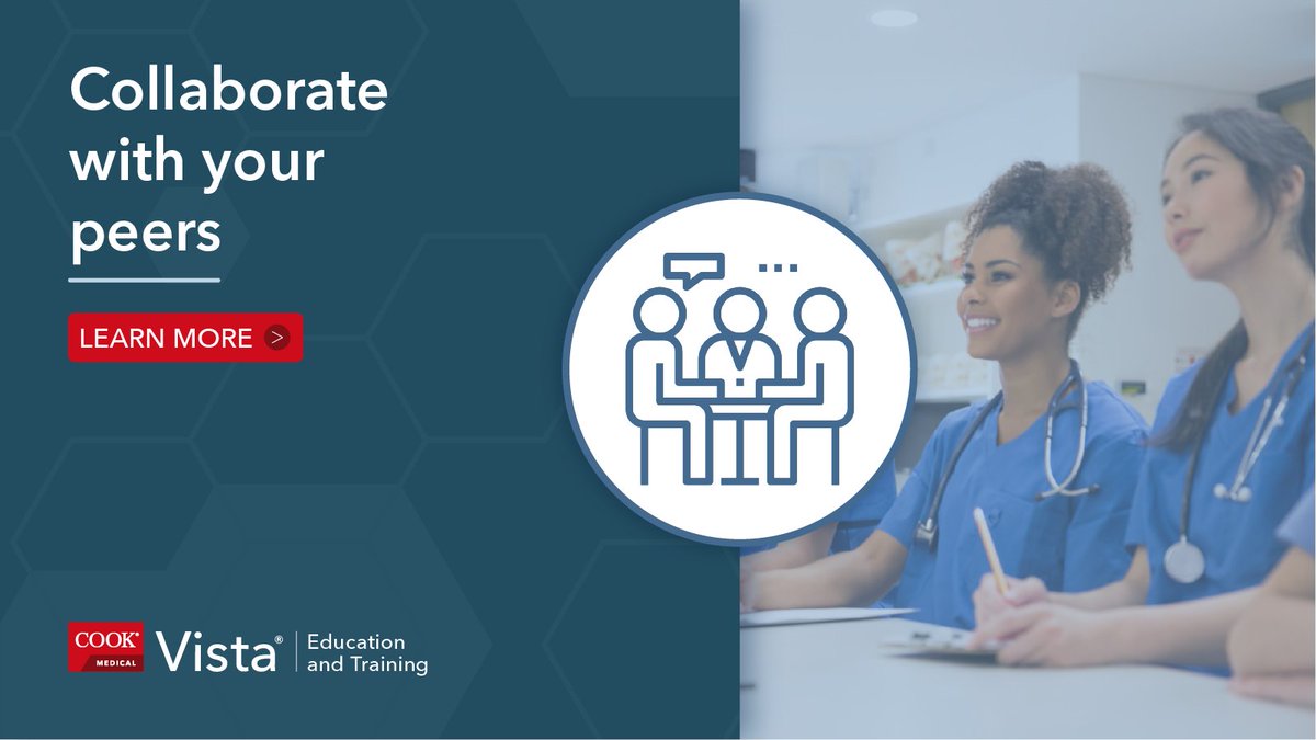 CookMedical's tweet photo. Learn from the experts with Vista Education and Training.

Courses are led by subject-matter experts who share their experience and knowledge to assist you in learning about Cook Medical products.

https://t.co/S9mI5bz0j0

#cookmedical #vista #medicaldevice #training https://t.co/dk8y3gjJYh