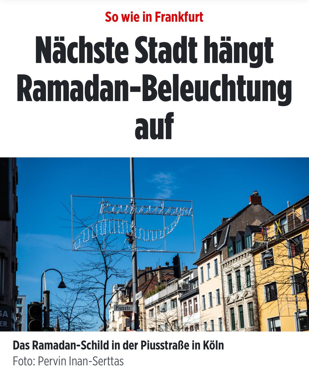 Deutschland lernt es nicht!

Hypertoleranz und Ramadan-Beleuchtung werden nicht das Miteinander fördern, nicht zur Integration beitragen und auch keine Muslime bekehren. 

Vielmehr werden sich die Integrationsverweigerer bestärkt fühlen, es wird die bereits existierenden