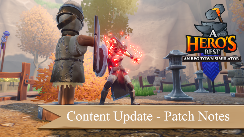 💫Hey everyone!💫

Check out the new Patch introducing:
🧮Custom difficulty settings 
🏆Hero Achievements 
and more!

💥Full Patchnotes here: tinyurl.com/AHR800 💥

🚂#steam: tinyurl.com/AHerosRest 
🎮#EpicGameStore: tinyurl.com/AHerosRestEGS 

#gamedev #indiegame #pcgamer