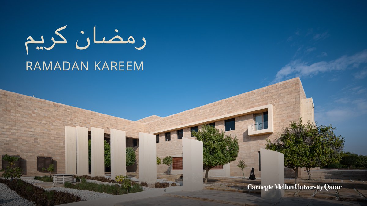 جامعة كارنيجي ميلون في قطر تهنئكم بحلول شهر رمضان الكريم

Ramadan Kareem, from all of us at CMU-Q