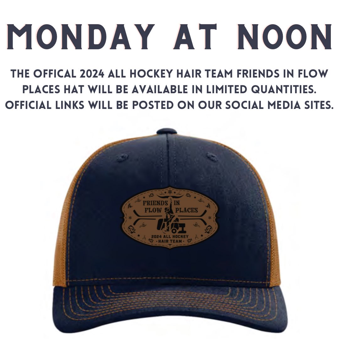 Official Friends in Flow Places hats will be available tomorrow at noon. Keep an eye on our social media for the link!
