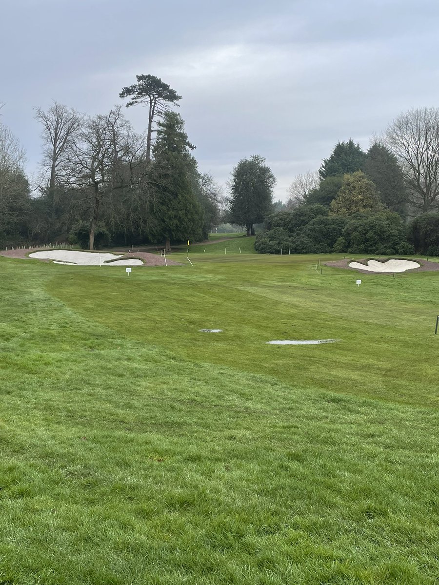 18th hole bunker reshaping moving forward ready for the new golfing season