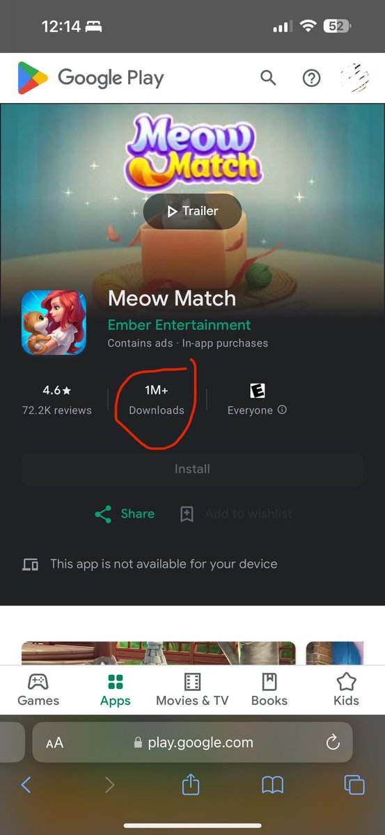 Puffin_18's tweet photo. There is no other web3 gaming company that have as much users adoption as gala. I am sharing the android only downloads of 5 out of 12 gala playable games. Some games have 500k-1mill downloads #GalaChain #gala $gala https://t.co/b9Z2ISFeMg