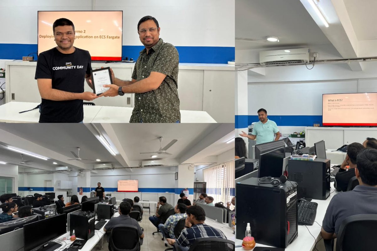 The glimpse of a wonderful meetup event at Pardy Panda studios about the AWS ECS & EKS.

Thanks to @PardyPanda for providing Venue for the Meetup.

@awscloud | @AWSCloudIndia | @RKridhima

#meetup #aws #community