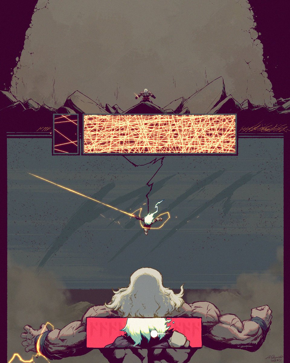 Swordless Swordsman vs Super Duper Strong Dude. Second Round (1/4)