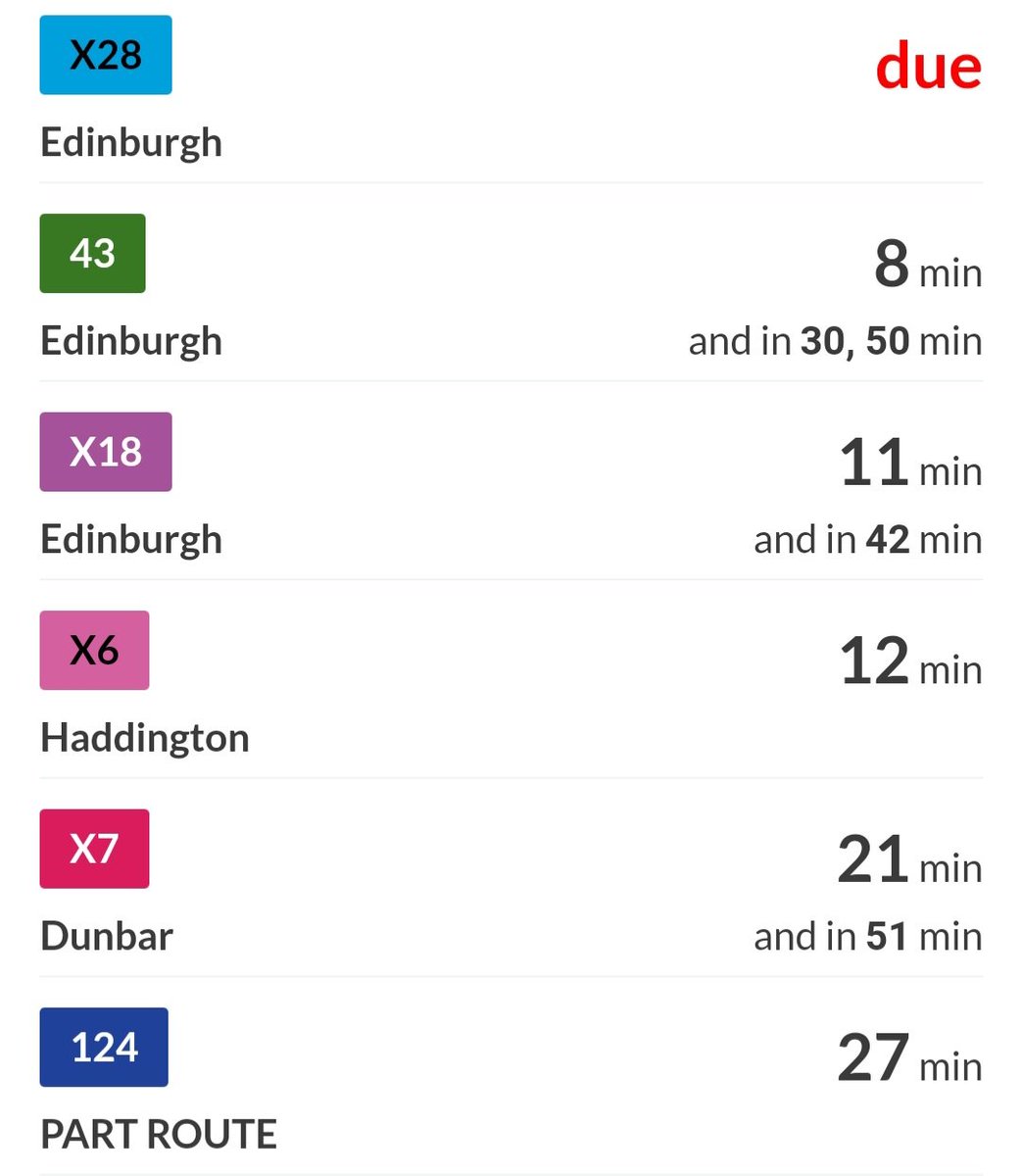 PolicyScot's tweet photo. Erm @EastCoastBuses why are so many of your buses showing as 'part route' on bus tracker, yet when they arrive, they're (thankfully, phew!) the entire route?! What's going on....sent from part route bus going to NB #GotAnUberTuesdayWhenINeedntHave @BrookeHRitchie @colin_yorkston https://t.co/Wjg3DbEc8Q