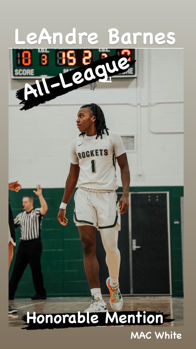 Congrats to LeAndre Barnes <a href="/leandre_barnes/">LeAndre Barnes</a> on being name All-League Honorable Mention 
🚀🏀
