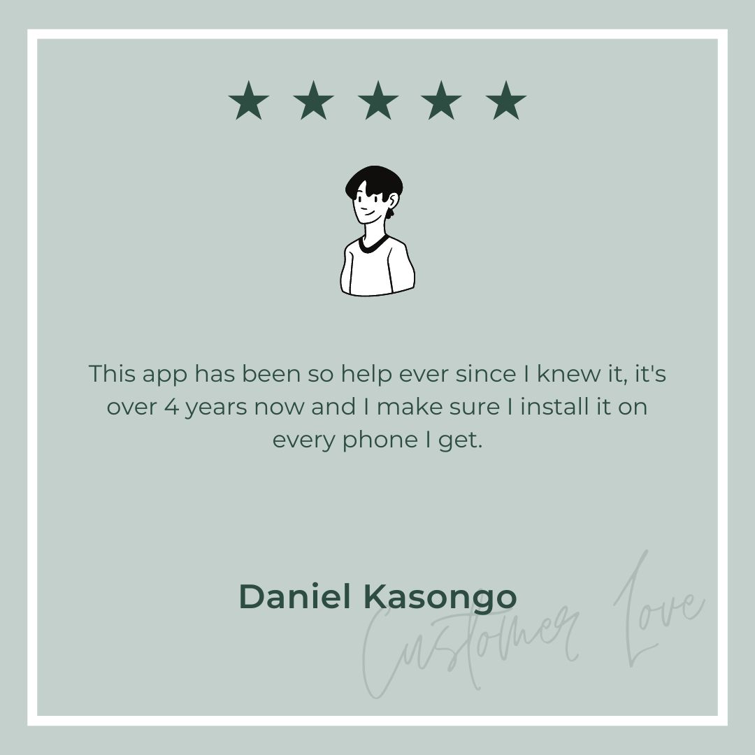 Feedback of one of our users for our ocrX app that can extract text from an image.