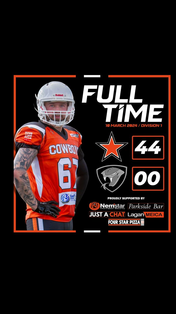 CowboysAFI's tweet photo. A shut out in Greysteel 🟠⚫️

1&amp;0 https://t.co/G2STi87wFT