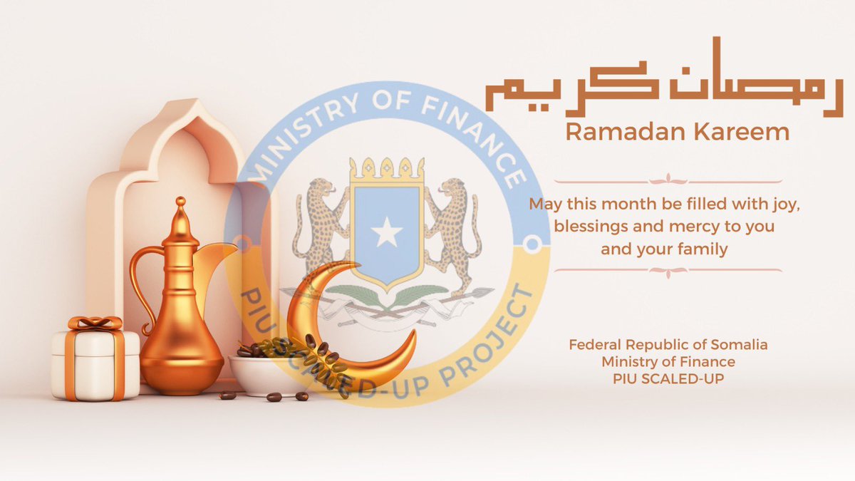 Waxaan Hambalyo u diraynaa guud ahaan Ummada Muslimiinta ah, 
gaar ahaan Shacabka Soomaaliyeed. Waxaan alle ka baryaynaa inuu innaga dhigo Kuwii ka faa’iidaysta fadliga Bishani ay leedahay.

𝗥𝗮𝗺𝗮𝗱𝗮𝗮𝗻 𝗠𝘂𝗯𝗮𝗮𝗿𝗮𝗸.🙏🏻