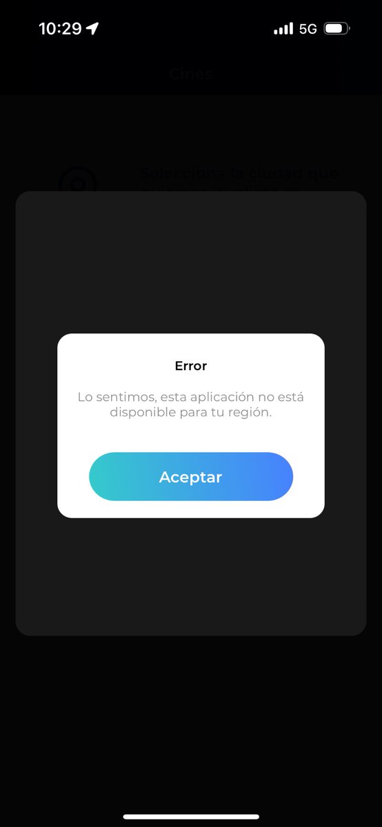 RamiroxAuditore's tweet photo. @AyudaCinepolis no deja de arrojarme esto desde ayer la app en iOS.

Sí, ya intenté eliminándola y descargándola de nuevo. https://t.co/yYHTVxEWbS