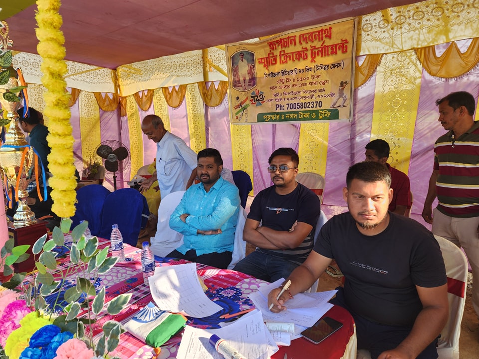 BJYMNABADAL's tweet photo. 🏏 Thrilled to have participated in the Sepahijala Premier T20 League at Golaghati. The energy and passion at the match were infectious! We’ve heard the organizers’ requests and are committed to fulfilling them promptly. #CricketFever #CommunityFirst #BJPCommitment https://t.co/VXAAjqLczb