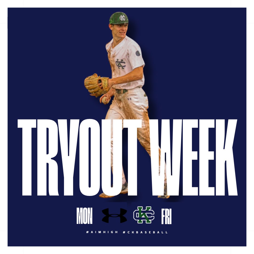 𝐓𝐑𝐘𝐎𝐔𝐓 𝐖𝐄𝐄𝐊 ‼️

Season starts tomorrow, for those interested in baseball at CK ⬇️ 

𝐋𝐨𝐜𝐚𝐭𝐢𝐨𝐧: 2225 Elizabeth Lake Rd Waterford MI 48328 
𝐓𝐢𝐦𝐞: 4:30-6:30 PM 

#AimHigh 🏹