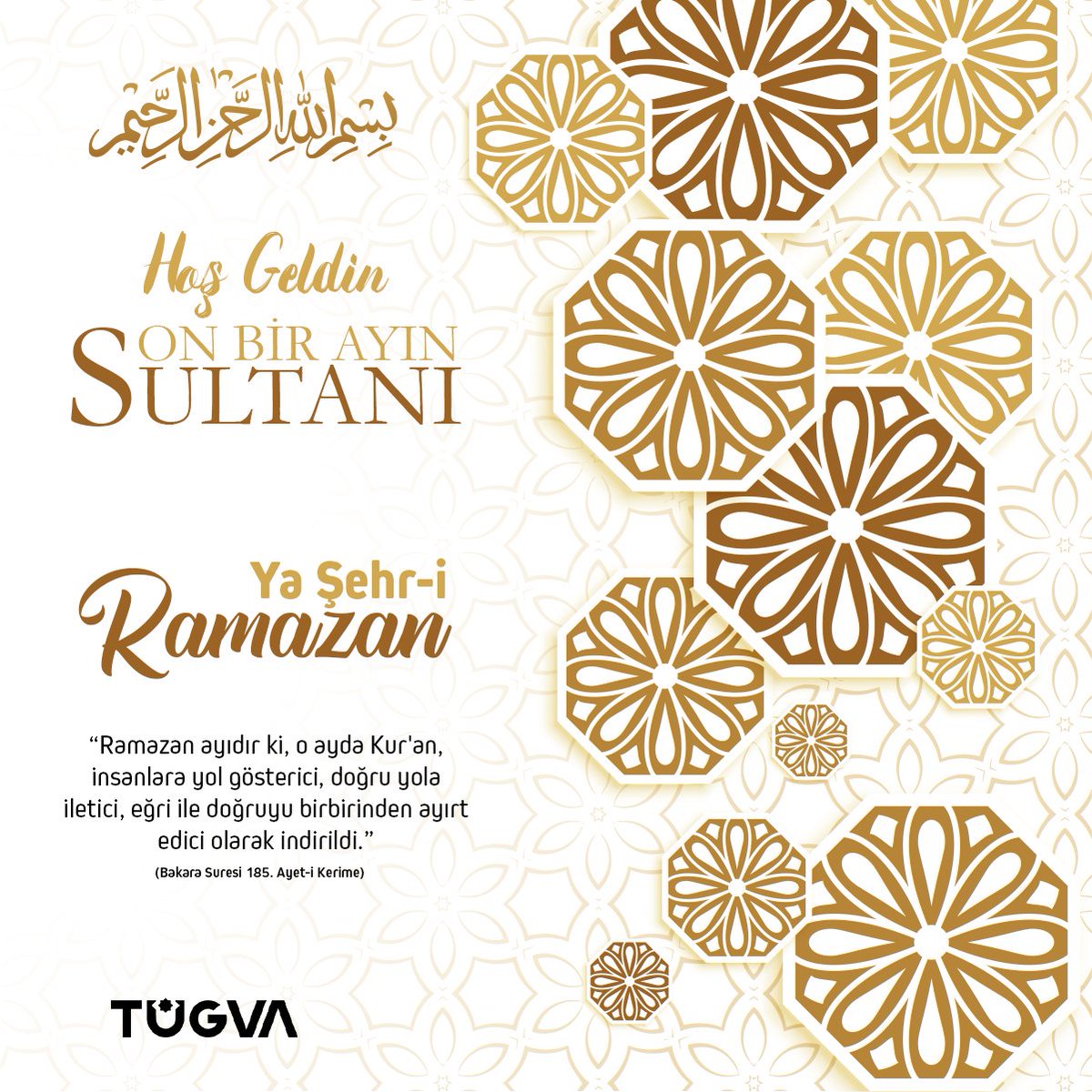 🌙HOŞ GELDİN ON BİR AYIN SULTANI YA ŞEHR-İ RAMAZAN!🌙 'Kim, faziletine inanarak ve karşılığını Allah'tan bekleyerek Ramazan orucunu tutarsa, geçmiş günahları bağışlanır.' (Hadis-i Şerif) #TÜGVA #Ramazan #OnBirAyınSultanı #RamazanAyı #Oruç #ÜçAylar