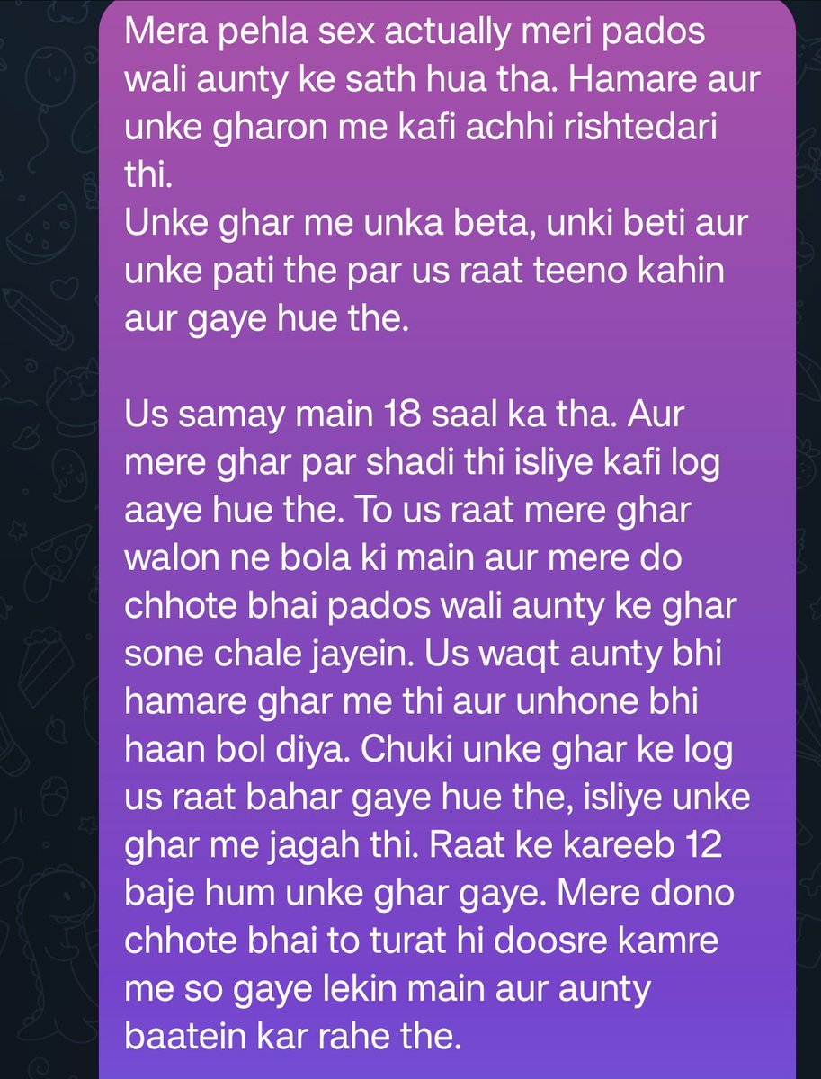 SatvikAfterDark's tweet photo. I wrote this story randomly today, while chatting with this guy on Telegram. Eager to hear what you think. https://t.co/mGemwVKimg