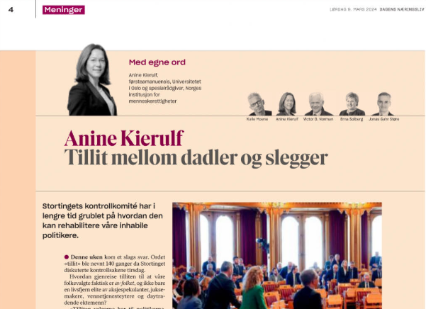 Har skrevet litt om dadler og slegger etter ukens kontrollsaker. Og om min kriminelle fortid.